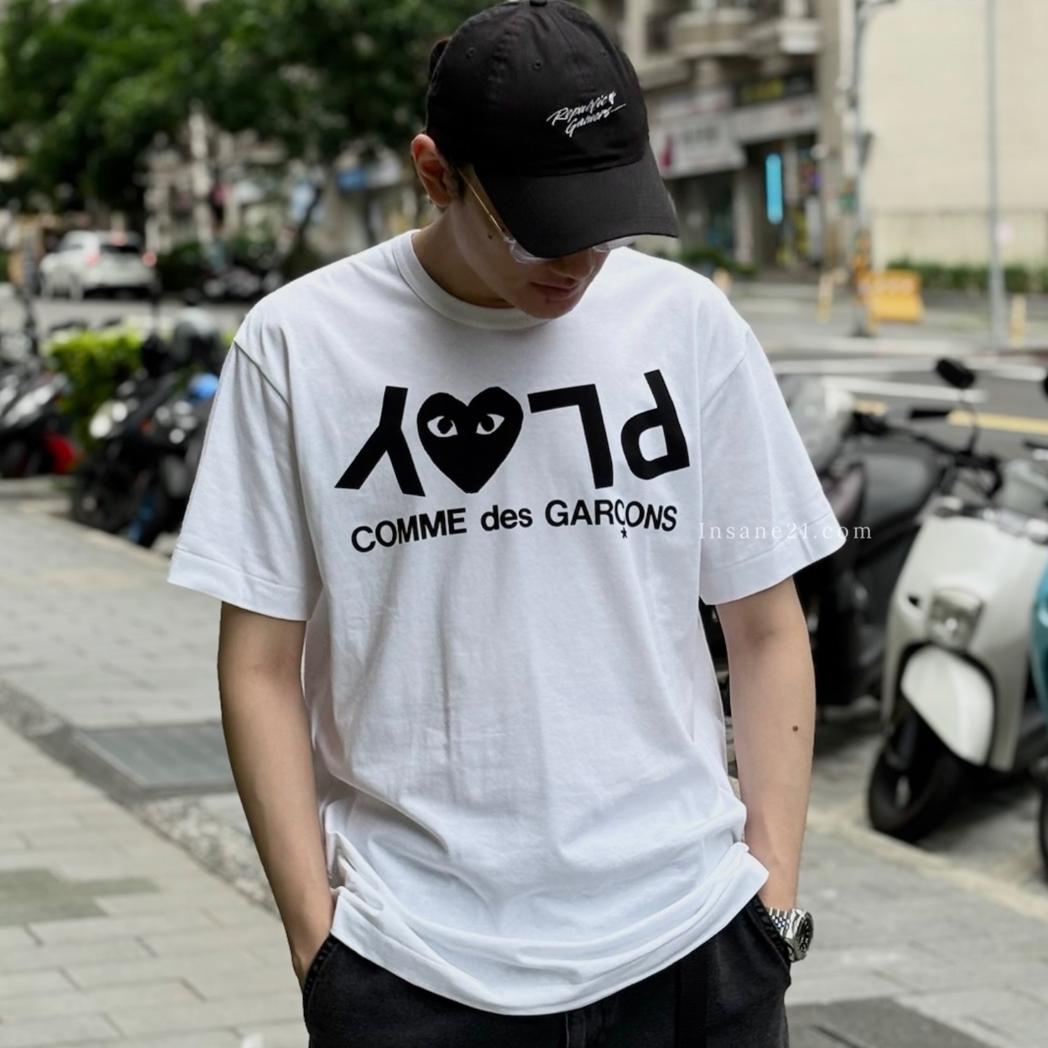 COMME DES GARCONS 川久保玲 LOGO 愛心 CDG字體 短袖 上衣 春夏服飾 男女 衣服