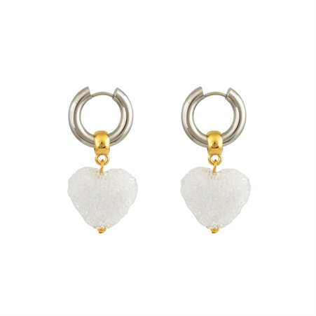 1MY0520-021 MAYOL 希臘全人手製飾品 Candyshack Earrings Crystal White #CC21 (A-EU-E)