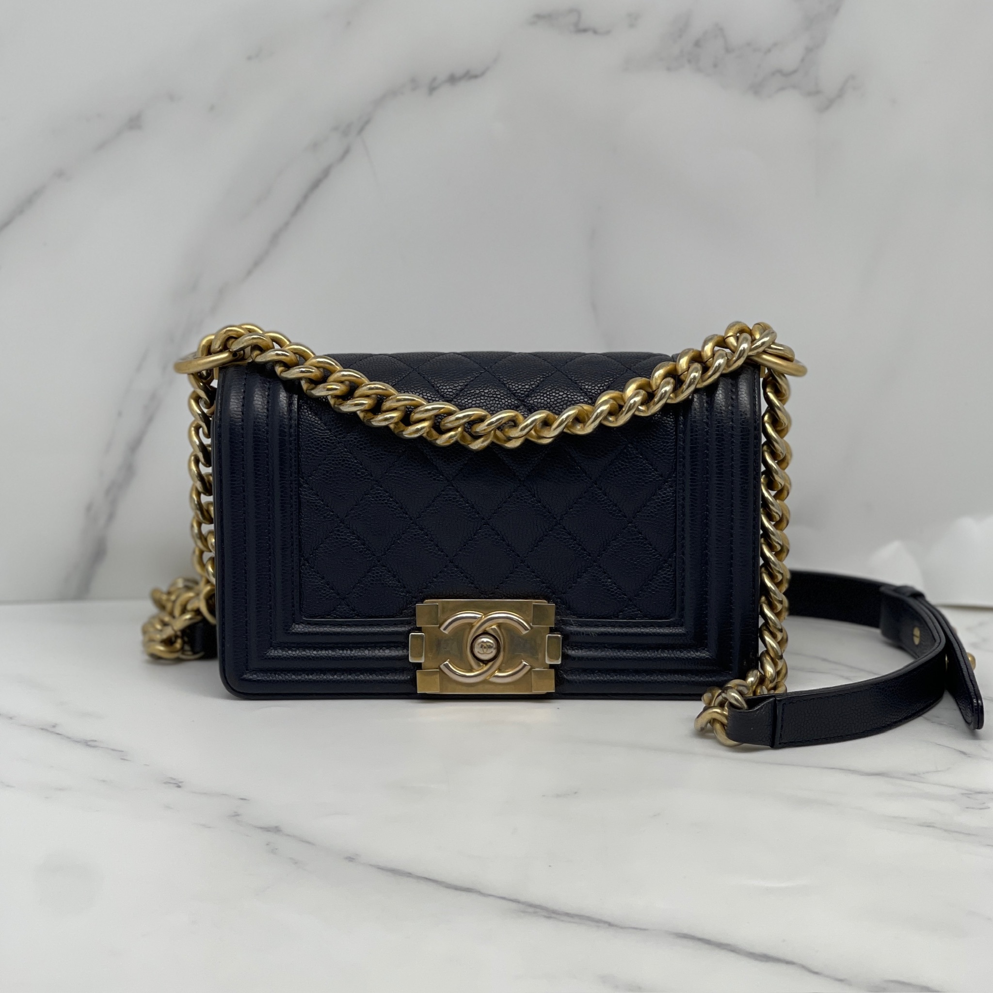 Chanel Boy 20（Navy）