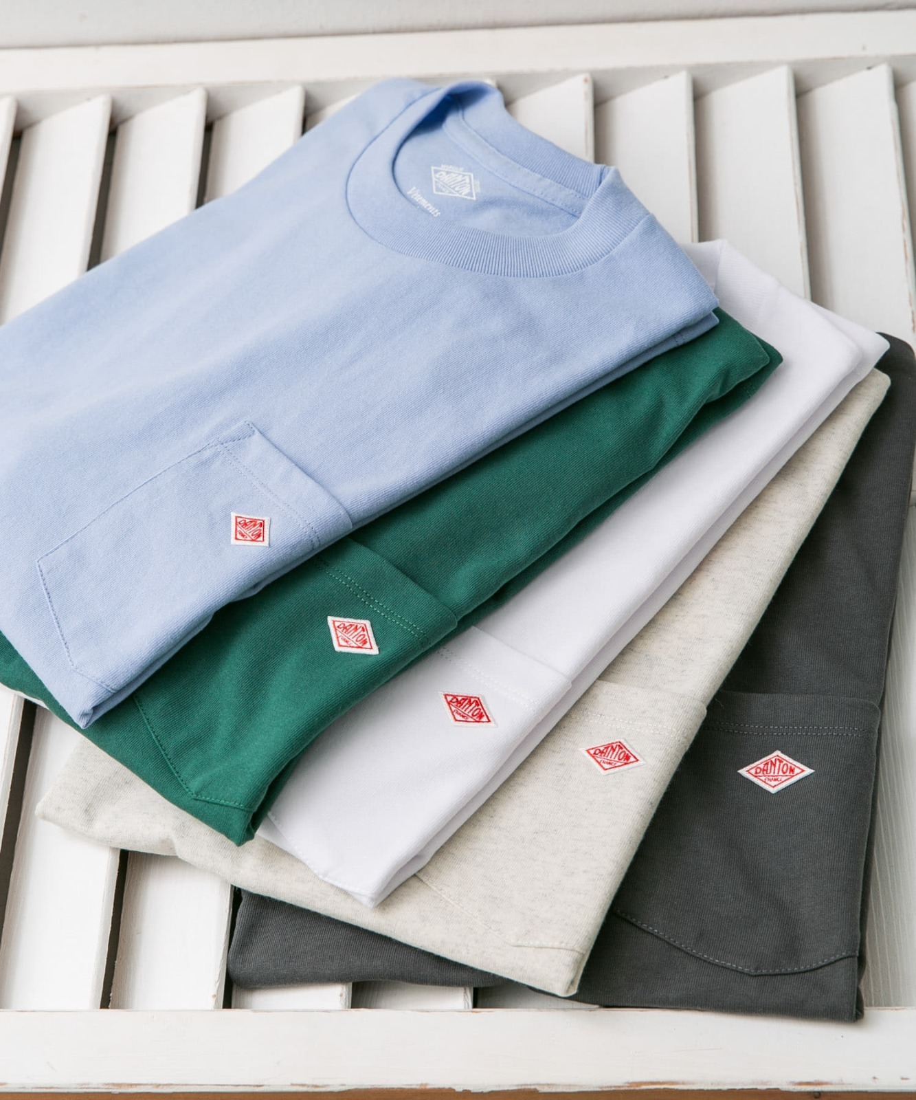 日版 DANTON Pocket T-Shirt