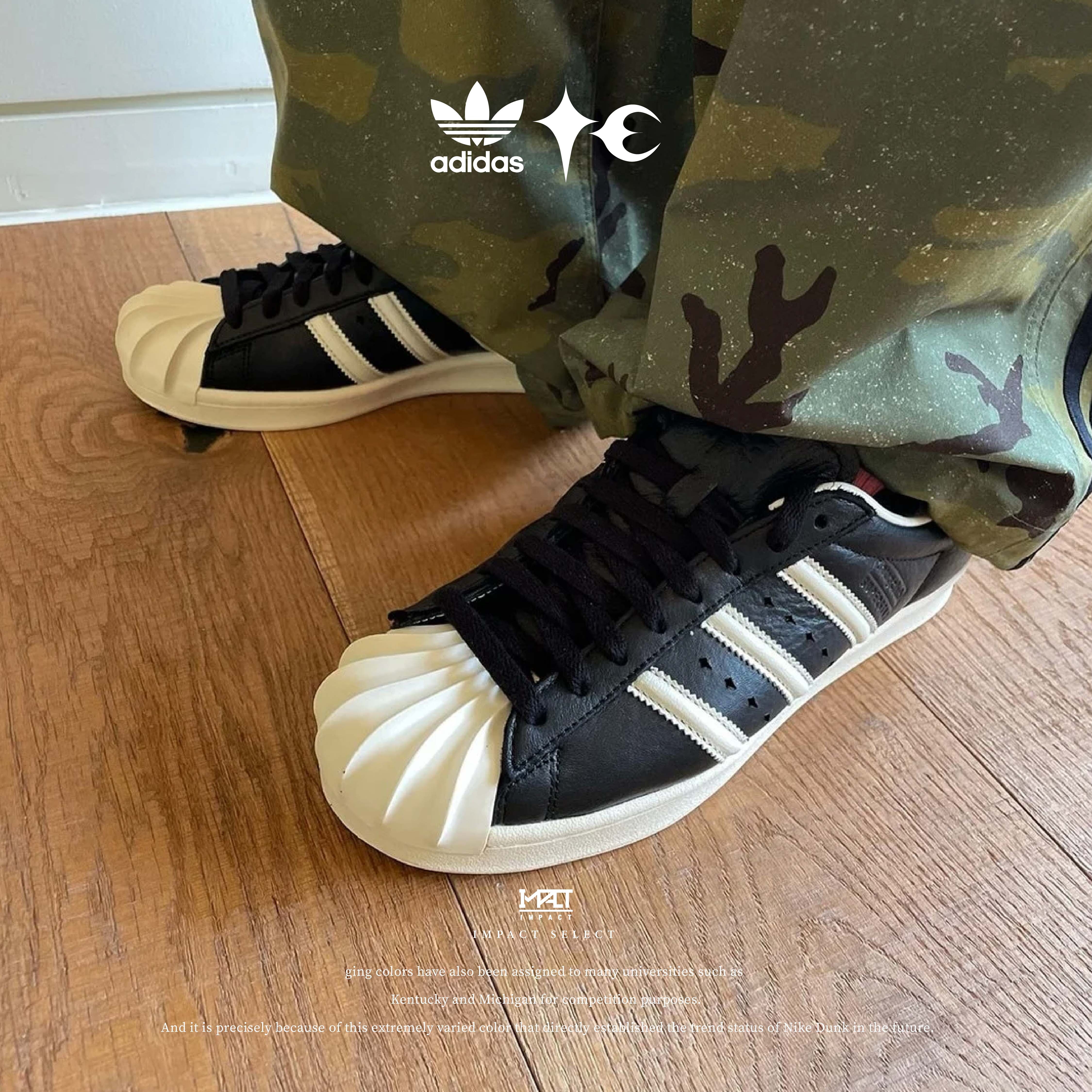 THUG CLUB x adidas originals SUPERSTAR 時尚舒適 防滑耐磨 板鞋 男女同款 兩色 JS1907/JS1908