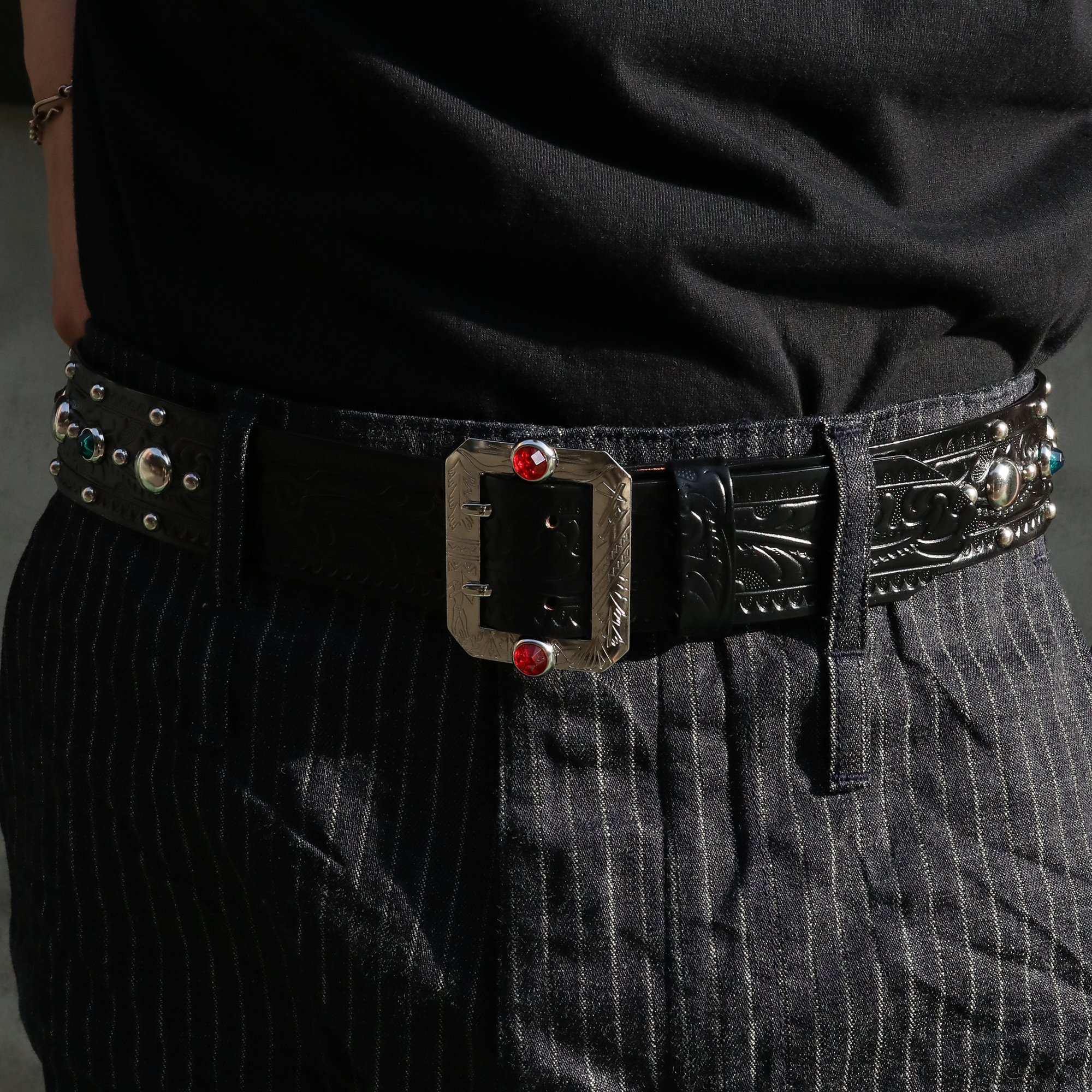 Ace Western Belts - Style No.5/8 (Black)
