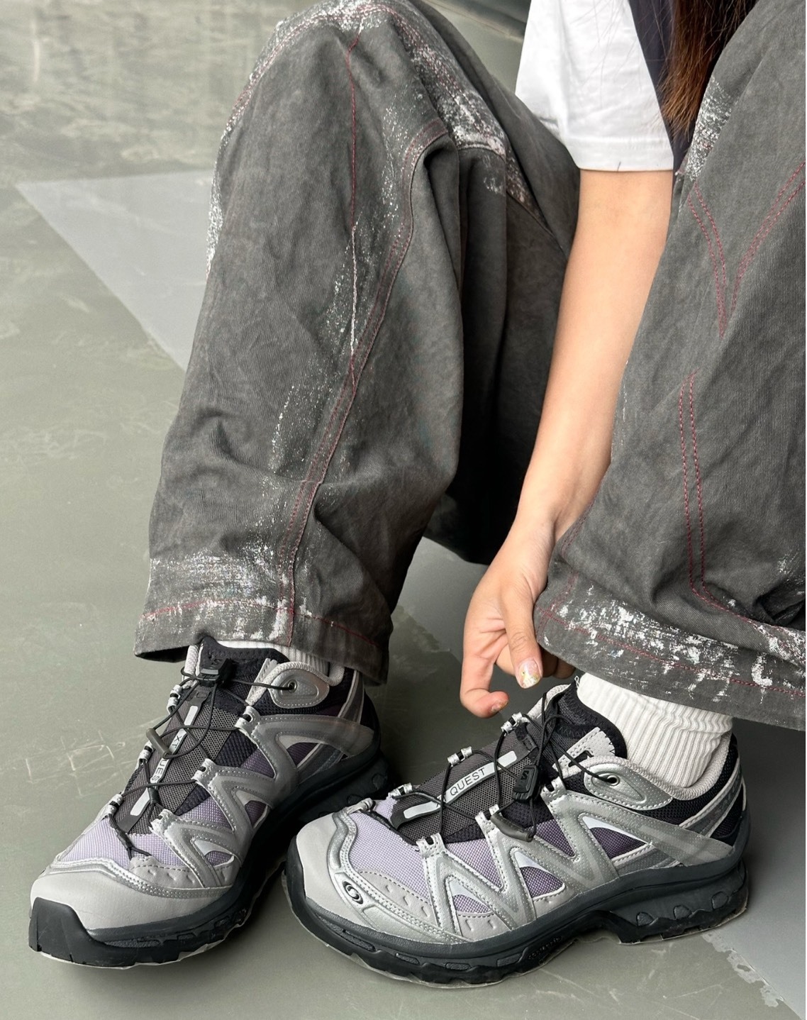 SALOMON XT-Quest 黑銀 越野跑鞋