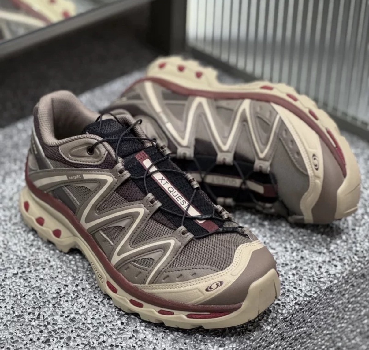 SALOMON XT-Quest 棕黃 越野跑鞋