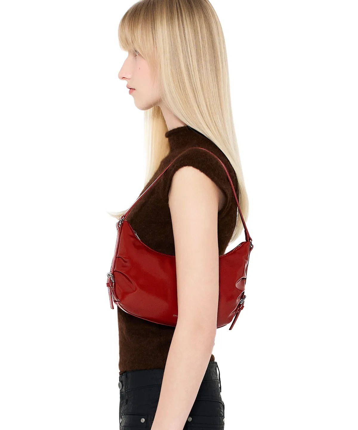 STAND OIL Belted Round Bag