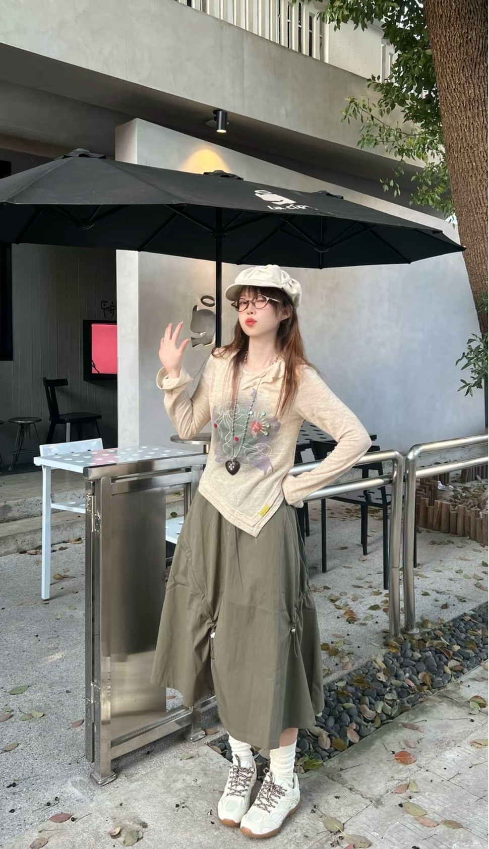 Kappa 背靠背 奶酪白 休閒運動鞋（女款）