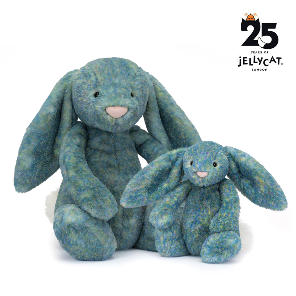JELLYCAT 奢華版🐰莫奈藍色兔仔 Bashful Luxe Bunny Azure 25週年限定版
