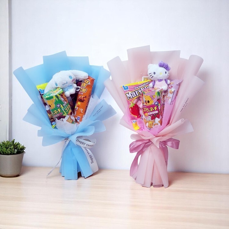 大頭狗,Kitty零食花束