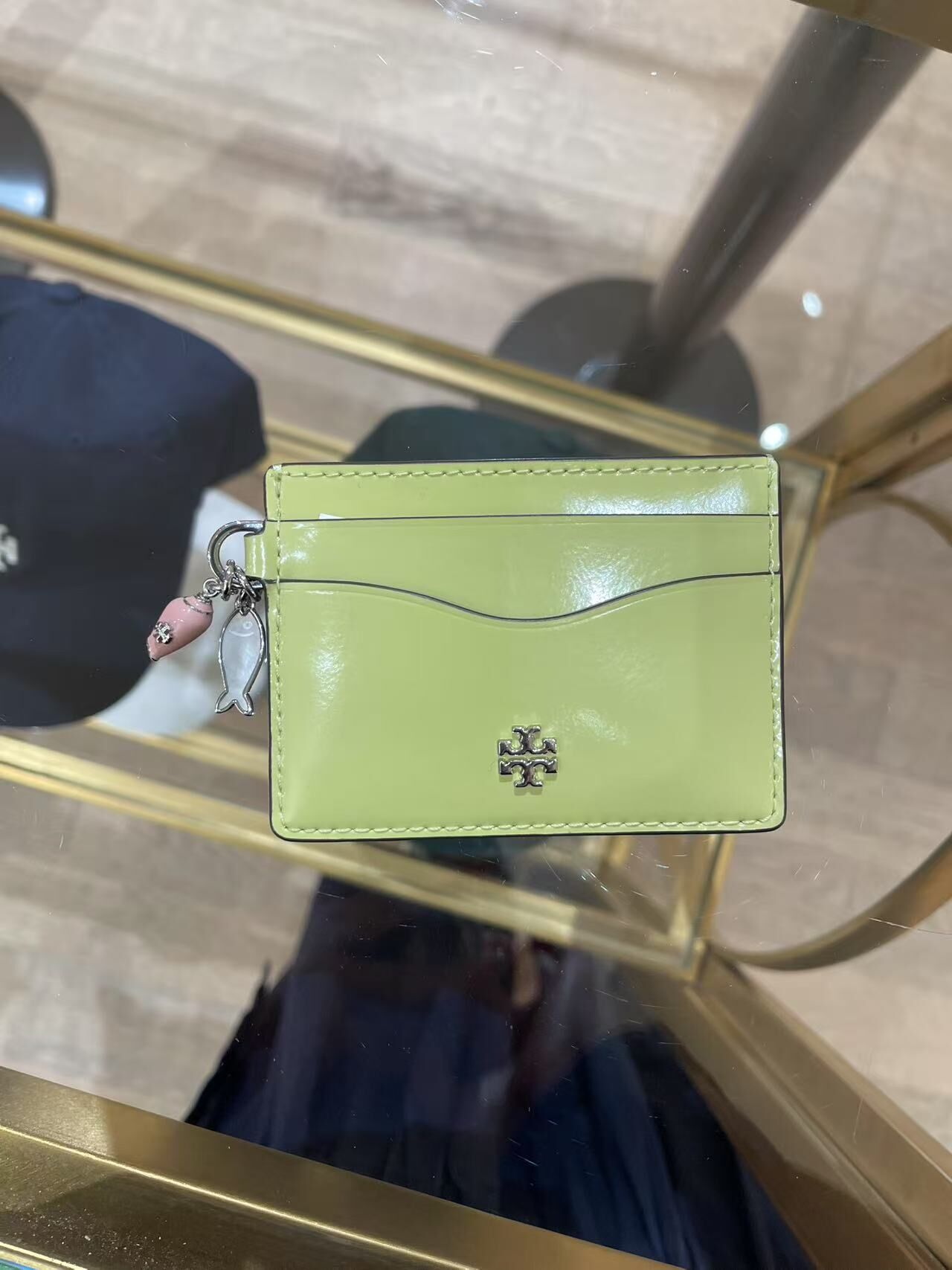 Tory Burch Emerson Charmed slim card case 吊飾薄卡包