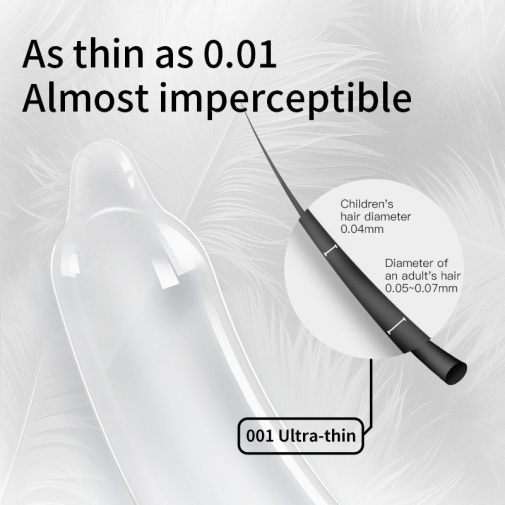 Drywell - 0.01 Extra Lube 3's Pack PU Condoms