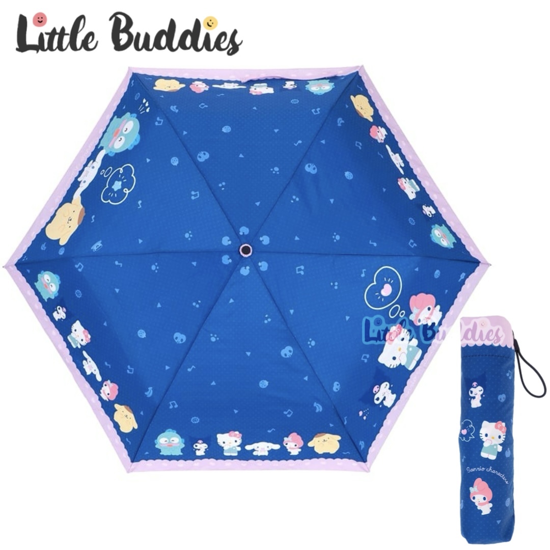 Sanrio 防UV三節防風縮骨遮 (55cm)