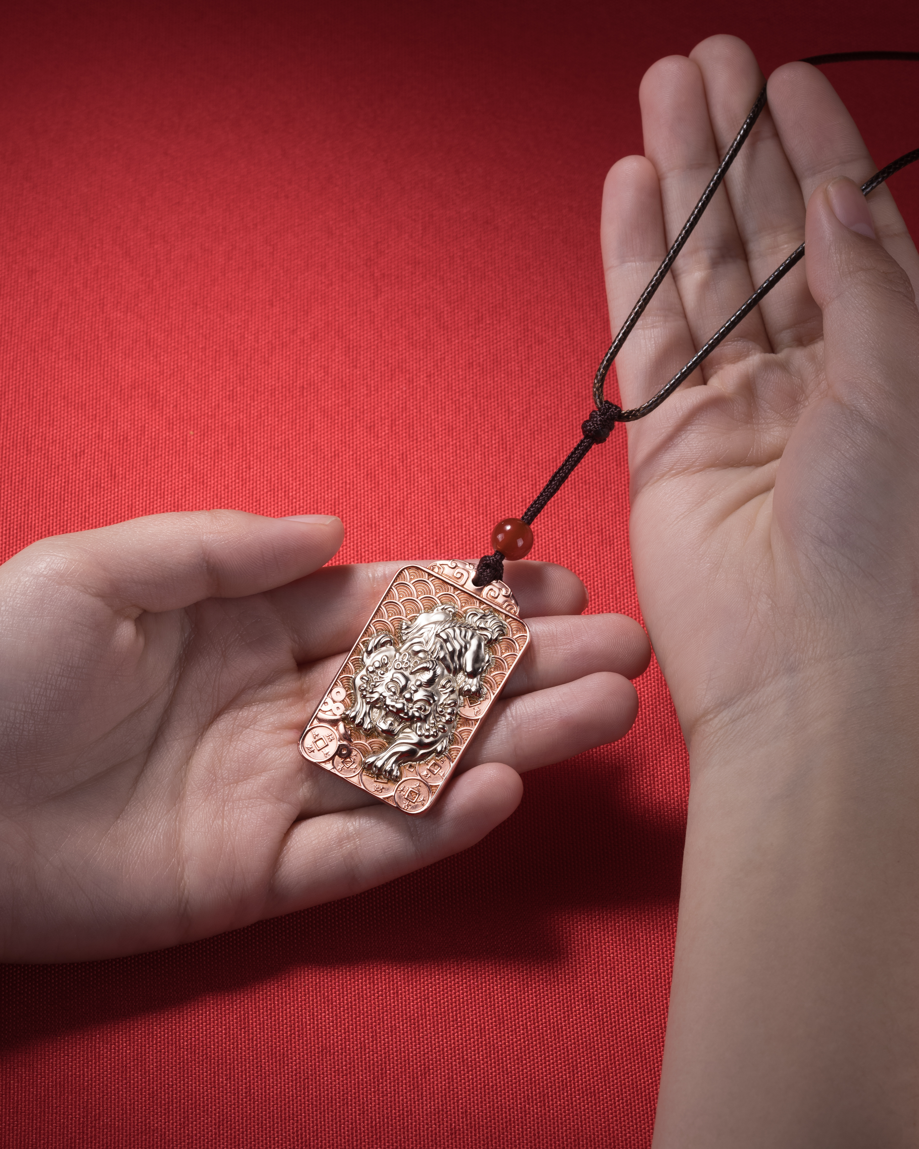 貔貅牌(紫銅+白銅)