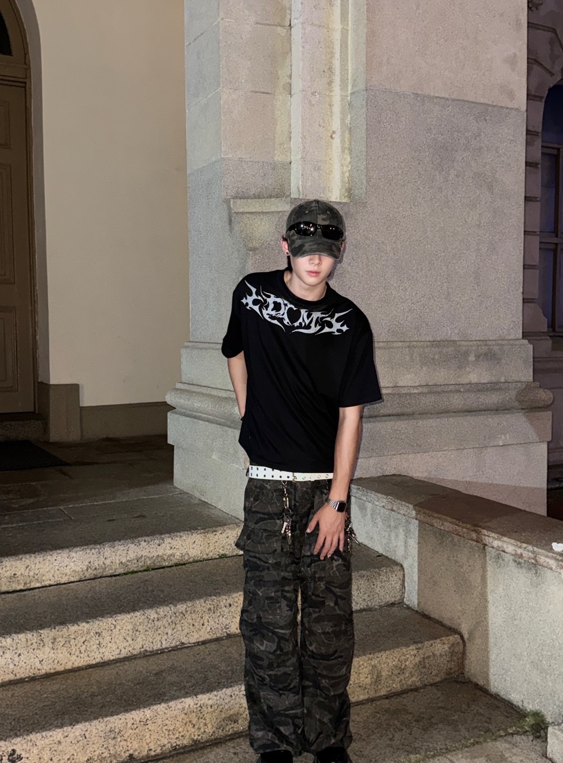 (GOAL) DISCERNMENT DCM 上領爆裂紋 BOXY 短寬版型 短T 888 DCM-T014