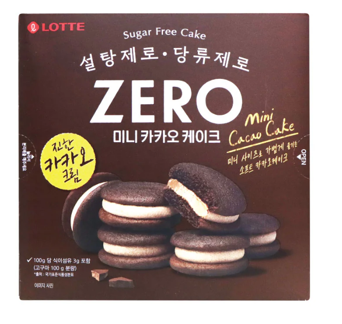 樂天 - Zero無糖朱古力夾心批(K5 BR649)