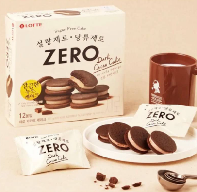 樂天 - Zero無糖朱古力夾心批(K5 BR649)