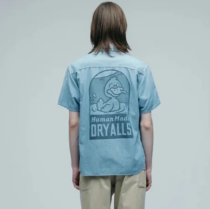 HUMAN MADE 2025 CHAMBRAY S/S SHIRT - INDIGO PRE ORDER ITEM (預訂中)