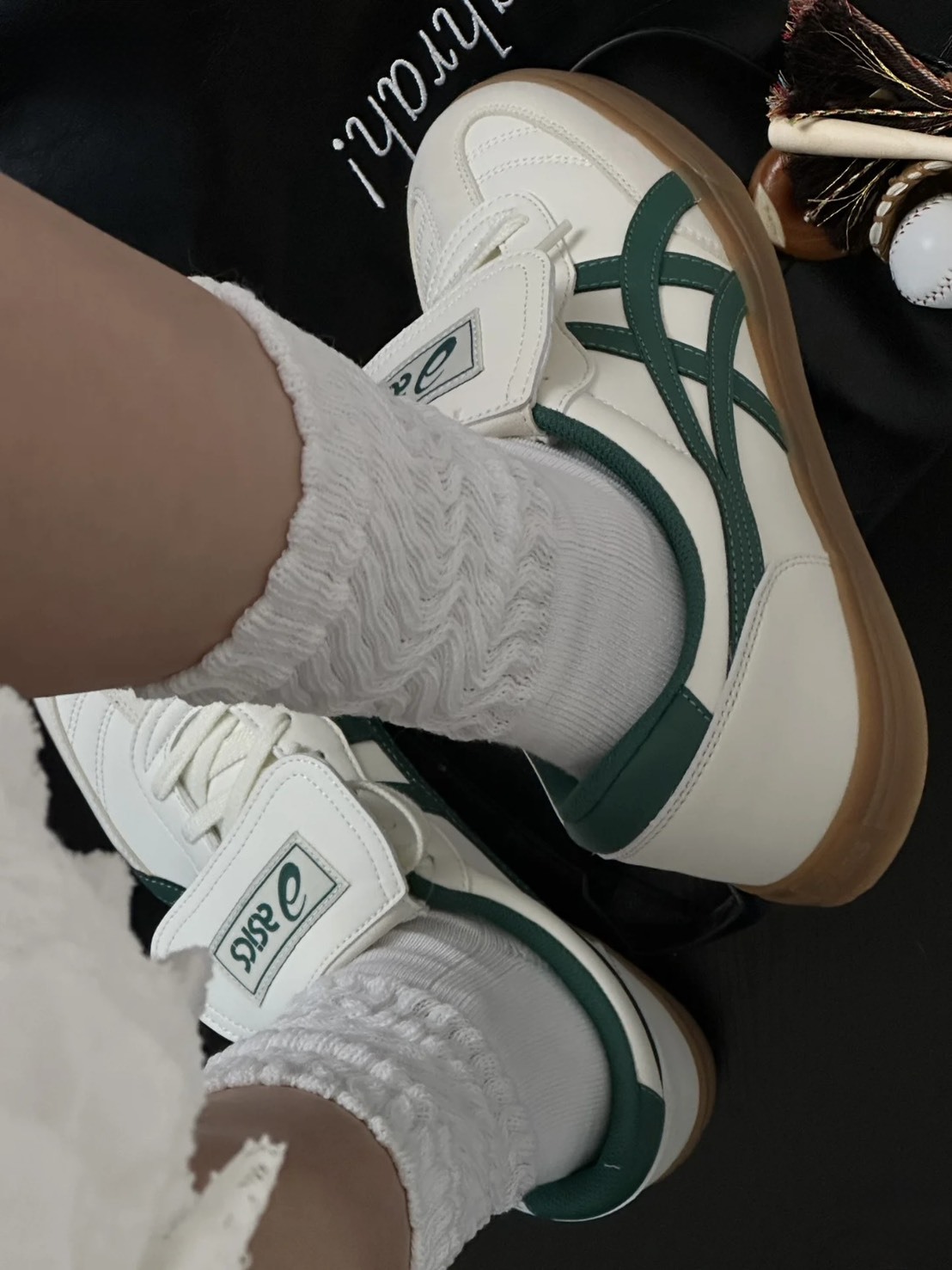 ASICS AARON 2.0 翻蓋奶油綠