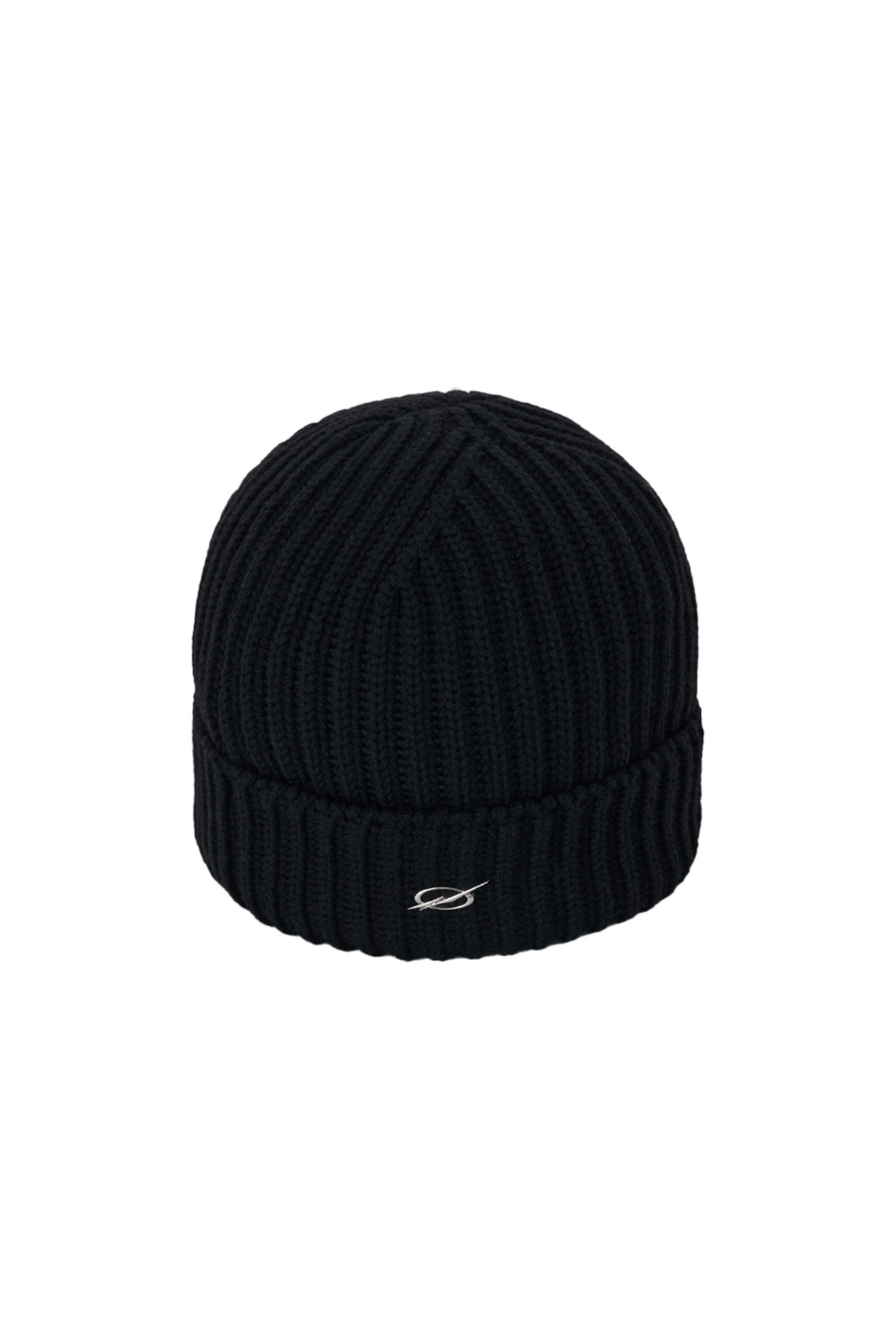 METAL LOGO BEANIE - BLACK