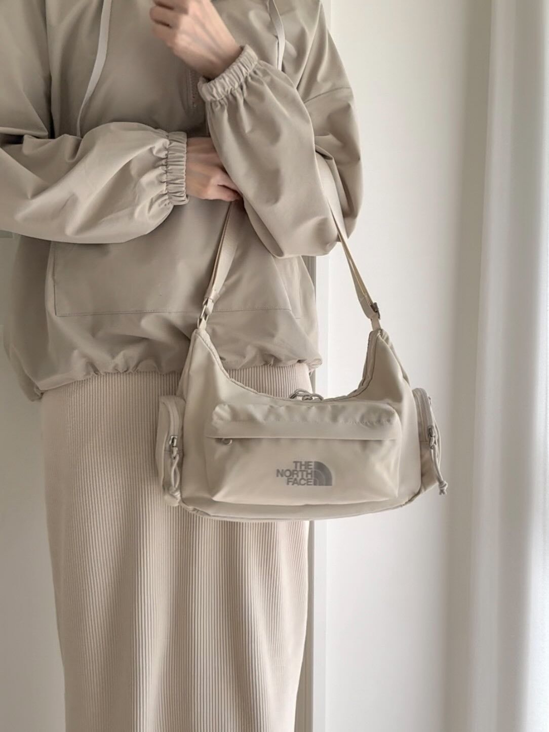 ★THE NORTH FACE☆BONNEY HOBO BAG MINI NN2PR10 NEW THE NORTH FACE BONNEY HOBO BAG MINI CREAM NN2PR10 | eBay