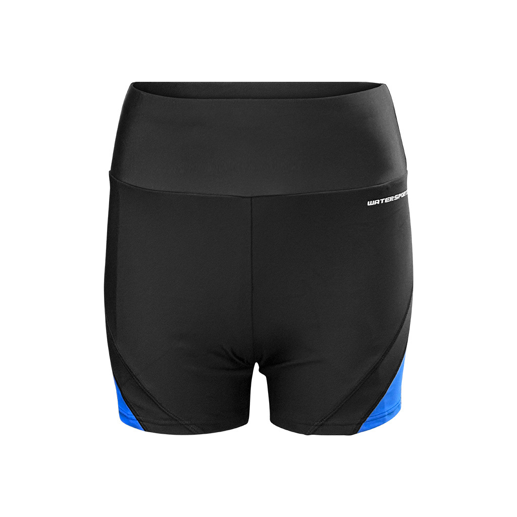 Hydro-Fit 高腰收腰平腳泳褲 - 黑/藍