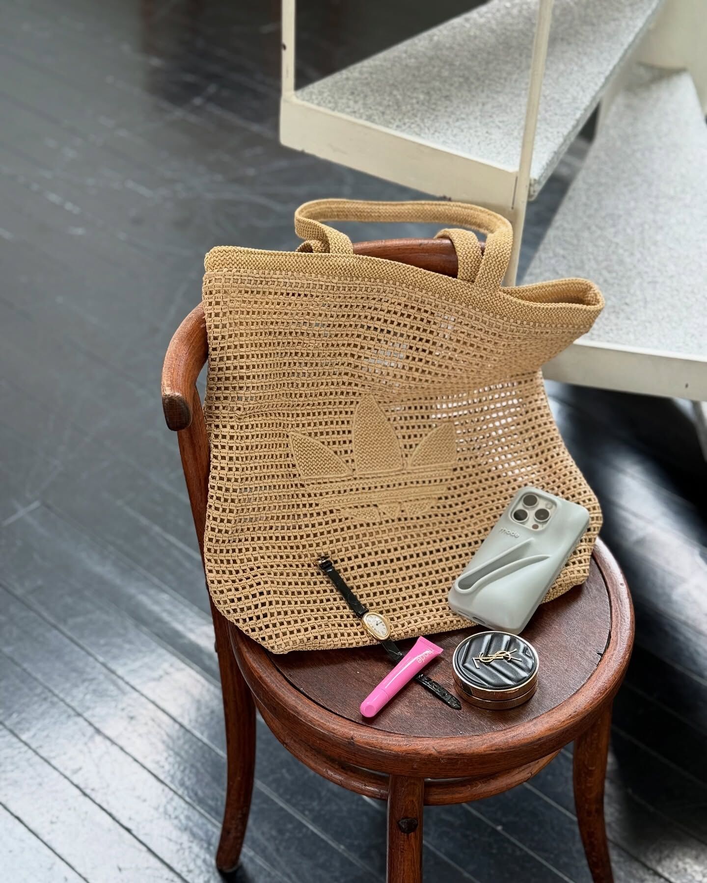 Adidas Originals Knitting Tote Bag 法式編織 度假風 單肩 托特包 KC1421