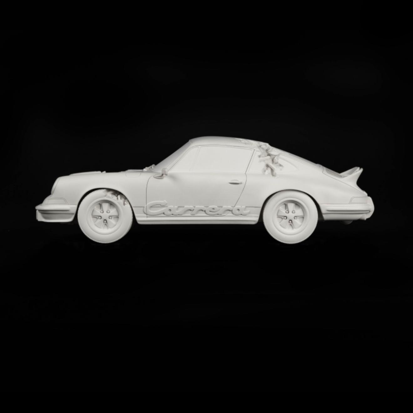 Daniel Arsham Eroded Porsche Carrera RS Figure white color (Edition of 500)