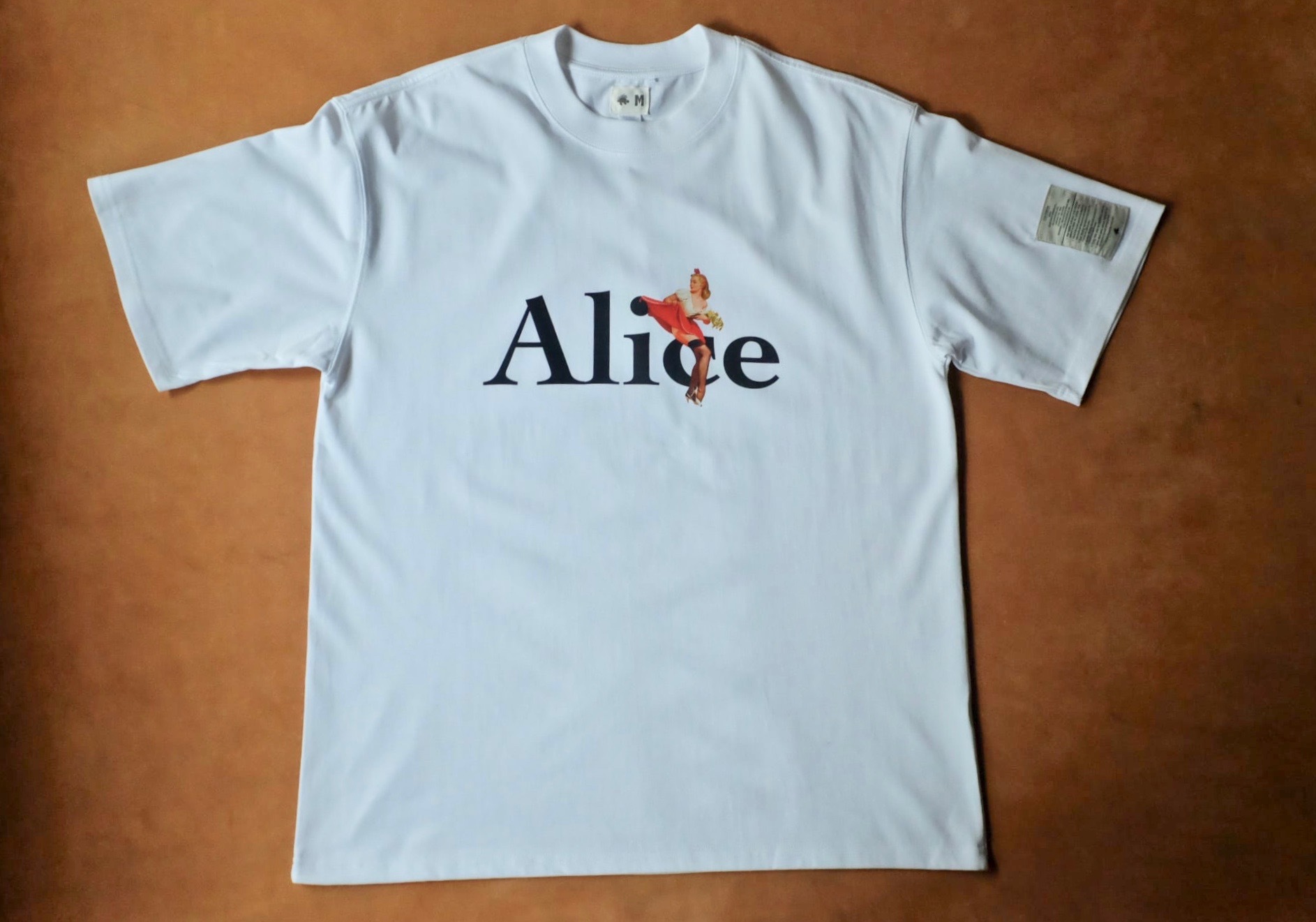 Club Stubborn The Alice Pinup Model Tee - White