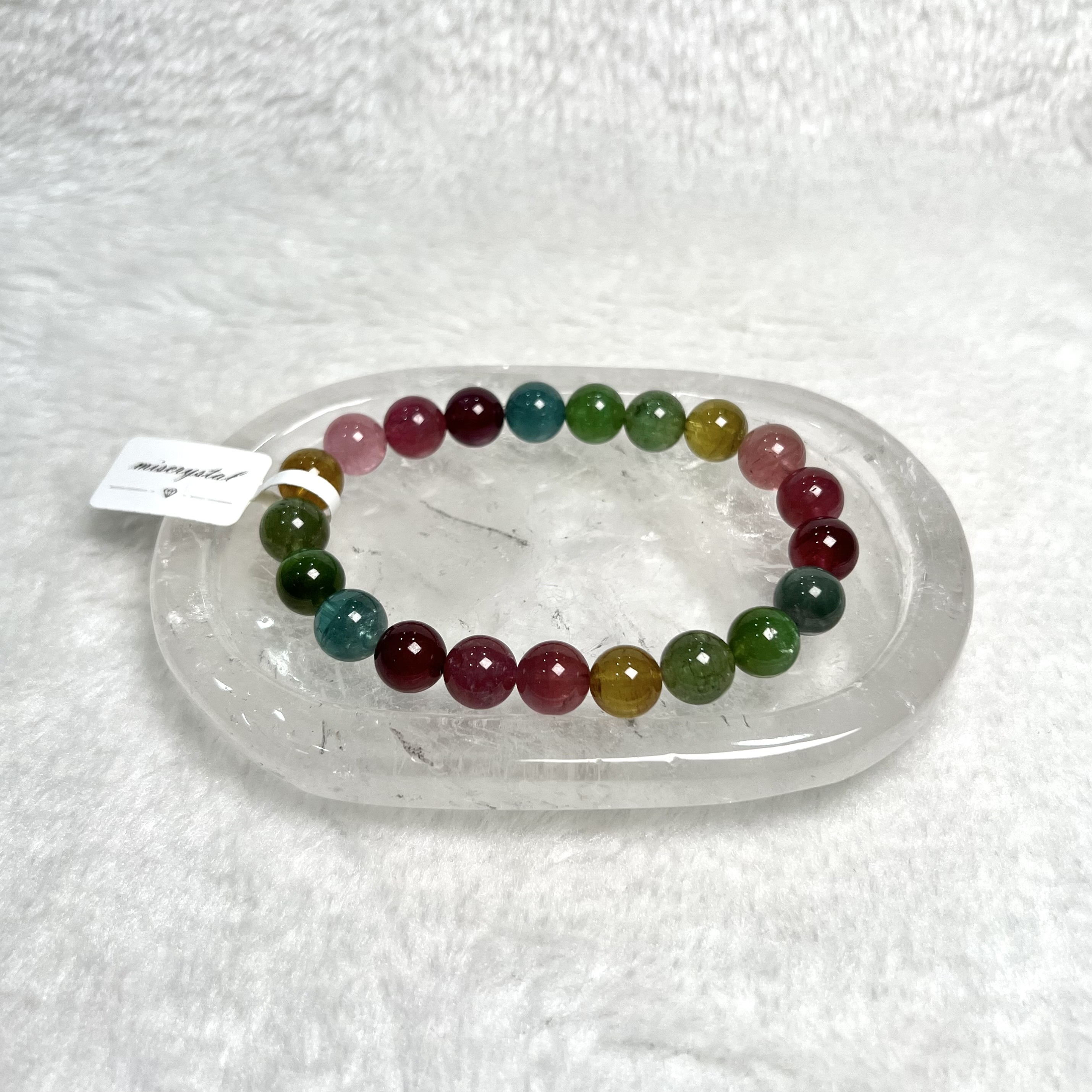 長圓形白水晶碟 #H705A