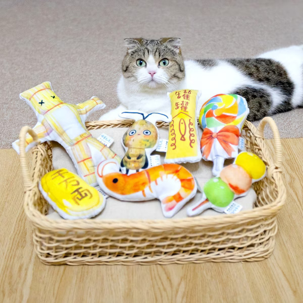 可蒂毛毛｜拉查花聯名貓草包 改運草人