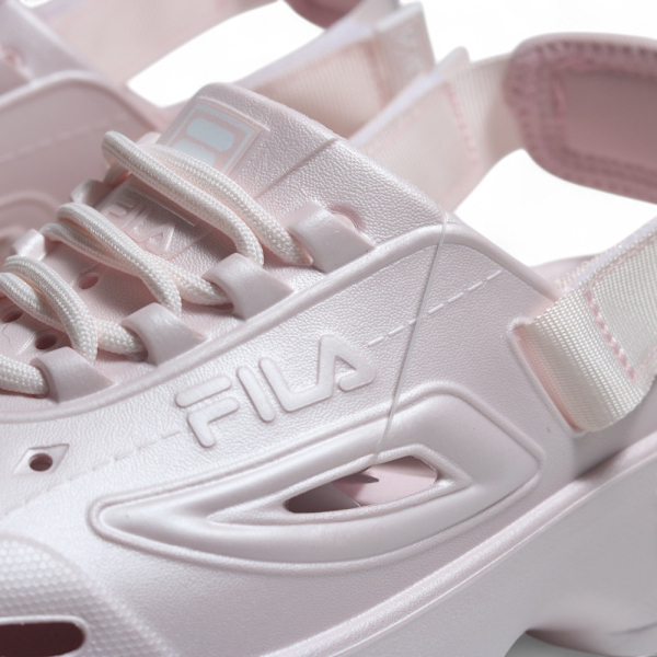 FILA 涼拖鞋 水鞋 香檳粉 防水 可拆式 洞洞鞋 女 4S348Y551