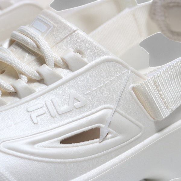 FILA 涼拖鞋 水鞋 香檳米 防水 可拆式 洞洞鞋 女 4S348Y999