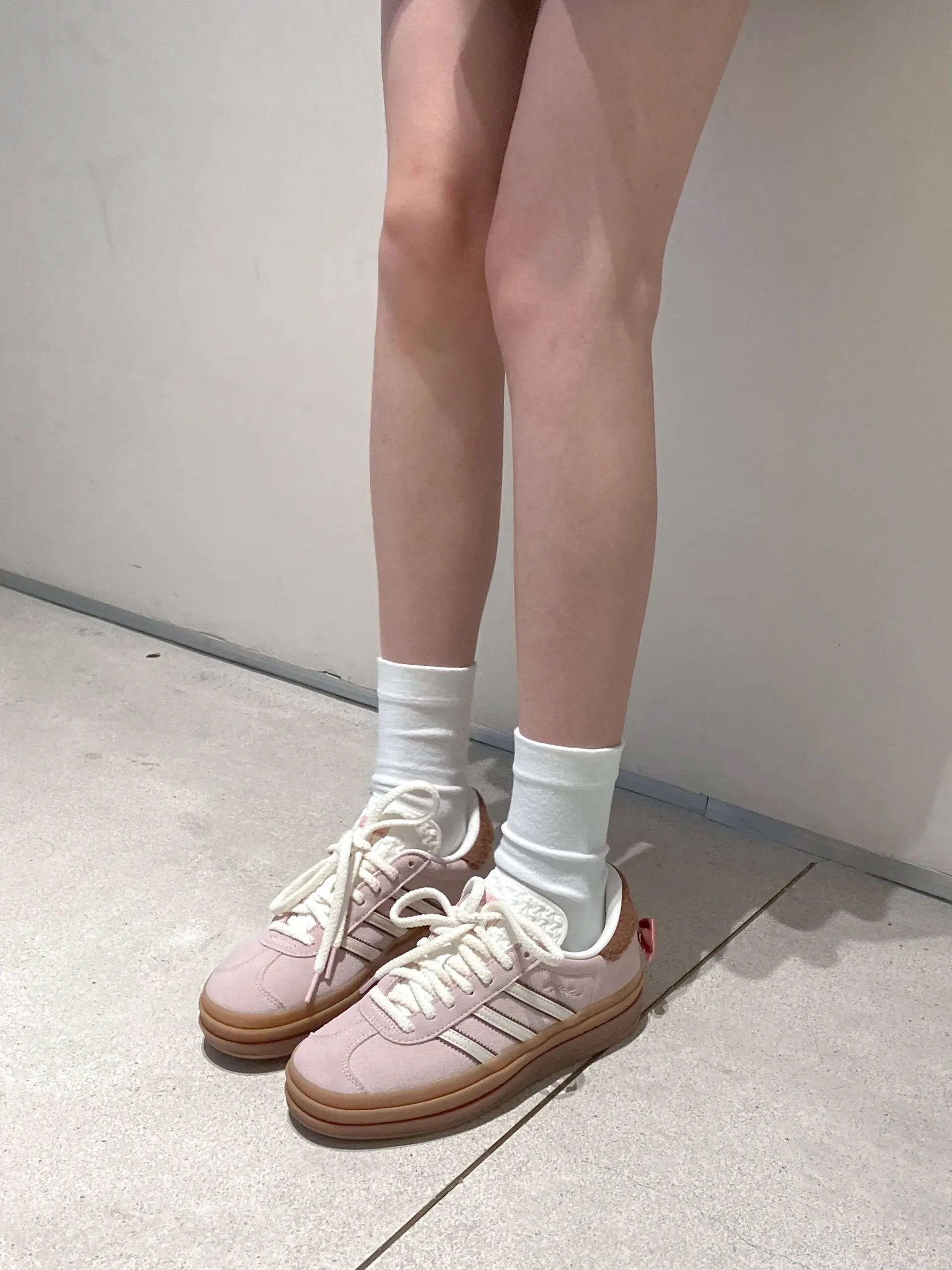 【逢甲FUZZY】Disney X Adidas Gazelle Bold 櫻花粉 焦糖底 瑪麗貓 蝴蝶結 迪士尼 厚底 增高 JR4244