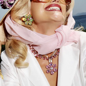 1MY1122-034 MAYOL 希臘全人手製飾品 Roseanne Necklace Gold/Pink #N77 (A-K11-E)