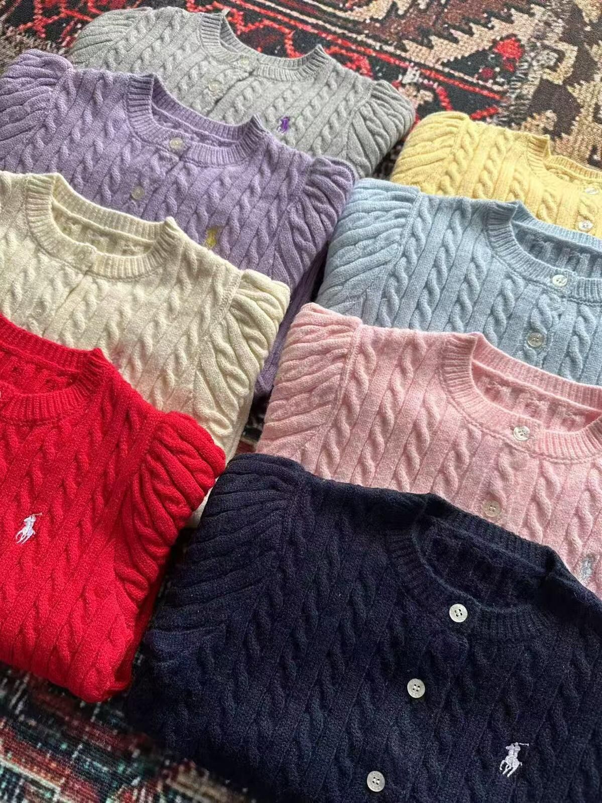 廠單 經典RL北極絨開衫毛衣外套