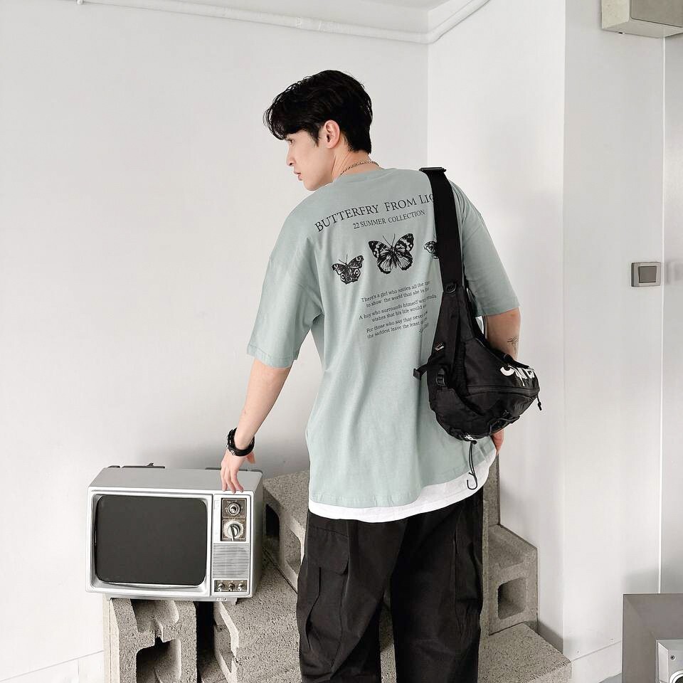 (GOAL) 韓版 純棉 蝴蝶印花短TEE 80564