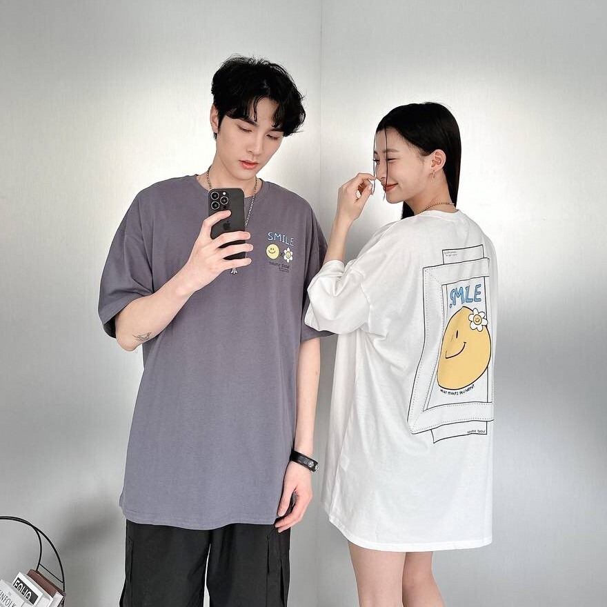 (GOAL) 韓版 純棉 SMILE微笑花朵短TEE 80574