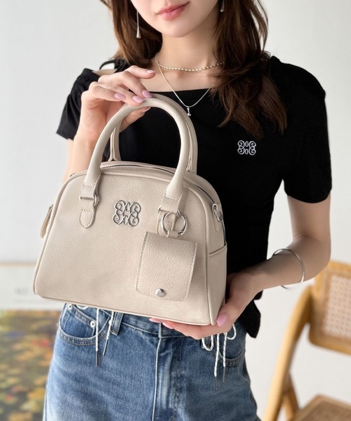 日本🇯🇵連線 Mily Bilet 大LOGO標誌附肩背帶波士頓包 單肩包 肩背包 手提包 大容量 3色(任買兩件711免運)/預購