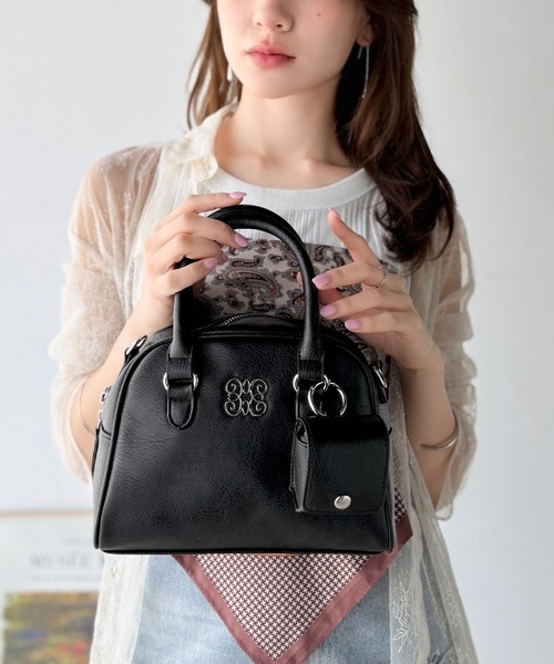 日本🇯🇵連線 Mily Bilet 大LOGO標誌附肩背帶波士頓包 單肩包 肩背包 手提包 大容量 3色(任買兩件711免運)/預購