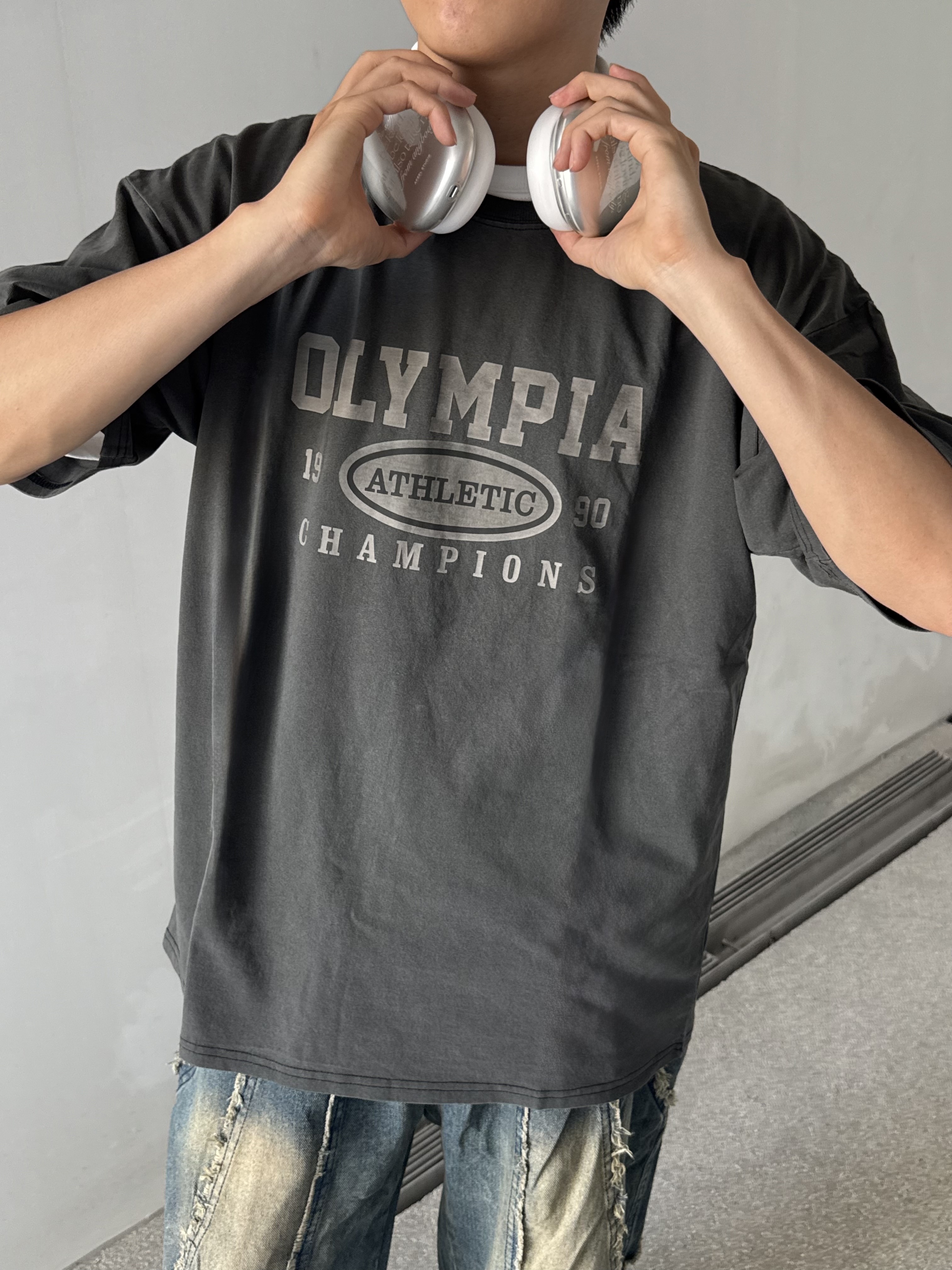 OLYMPIA 圓標水洗短 Tee (2colors)