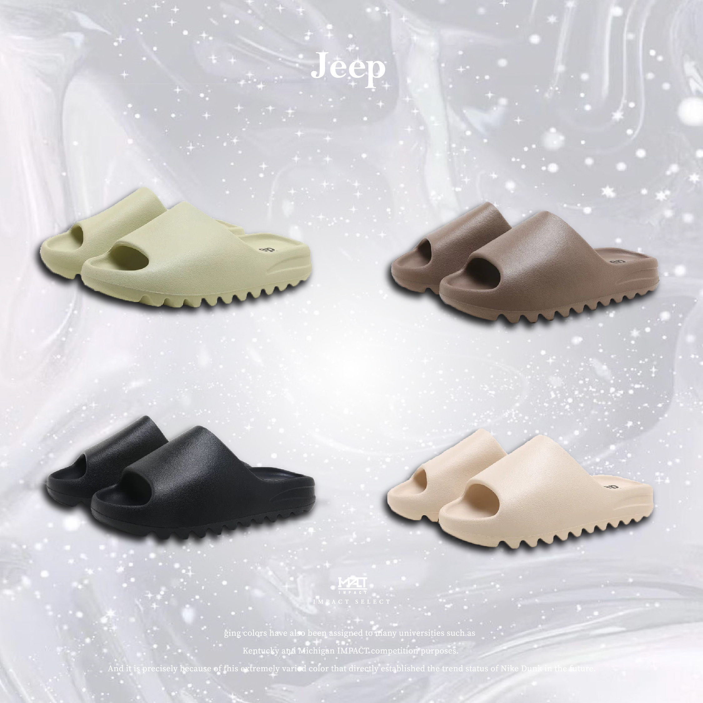 yeezy 平替  Jeep 舒適拖鞋 男女同款 P230MTX362