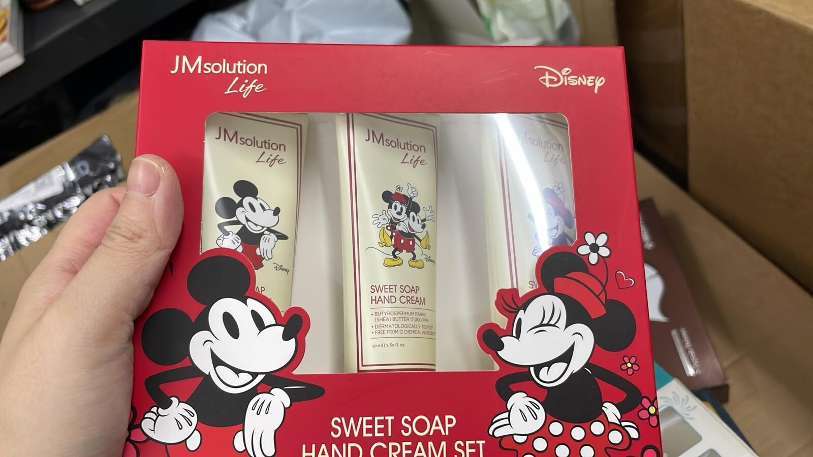 現貨 韓國JM Solution迪士尼限量版米奇護手霜（紅色盒）