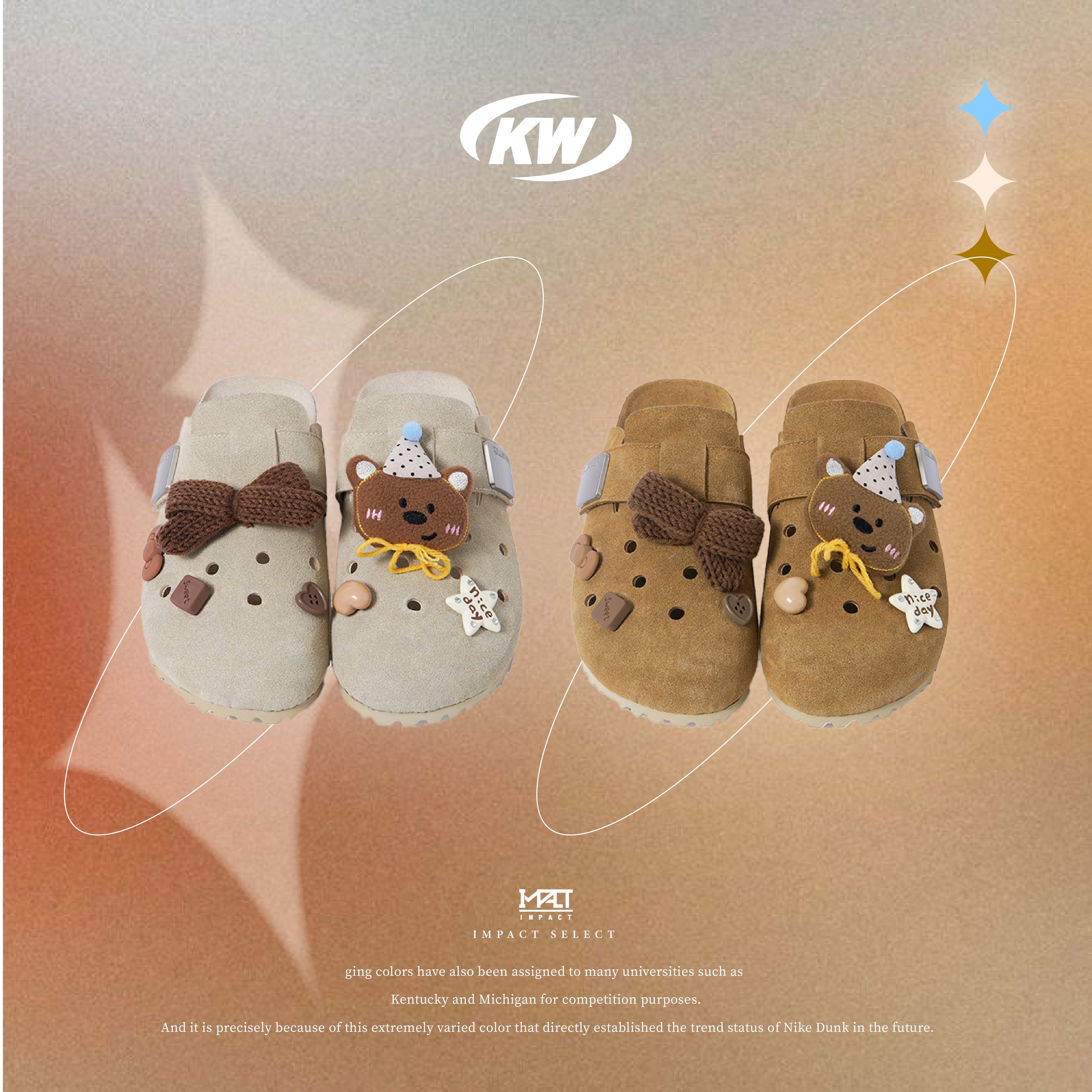 KILLWINNER 勃肯鞋 復古洞洞鞋 休閒 通勤懶人鞋 KWBK241201