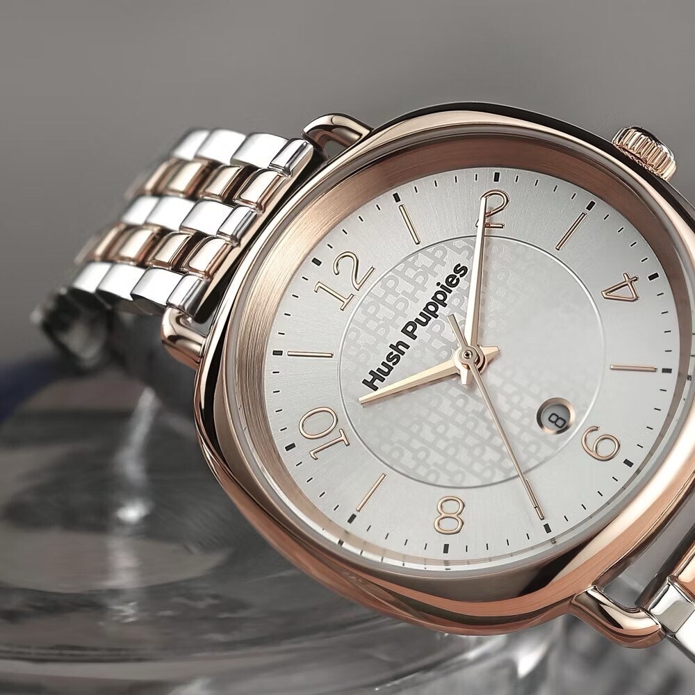 【Hush Puppies】美式經典光耀女錶HP.3897L.1522 34mm  現代鐘錶