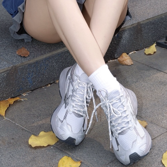 Mizuno 美津濃 RACER V2 網面 慢跑鞋 復古休閒鞋 V2K 霧灰色 銀灰 D1GH250605