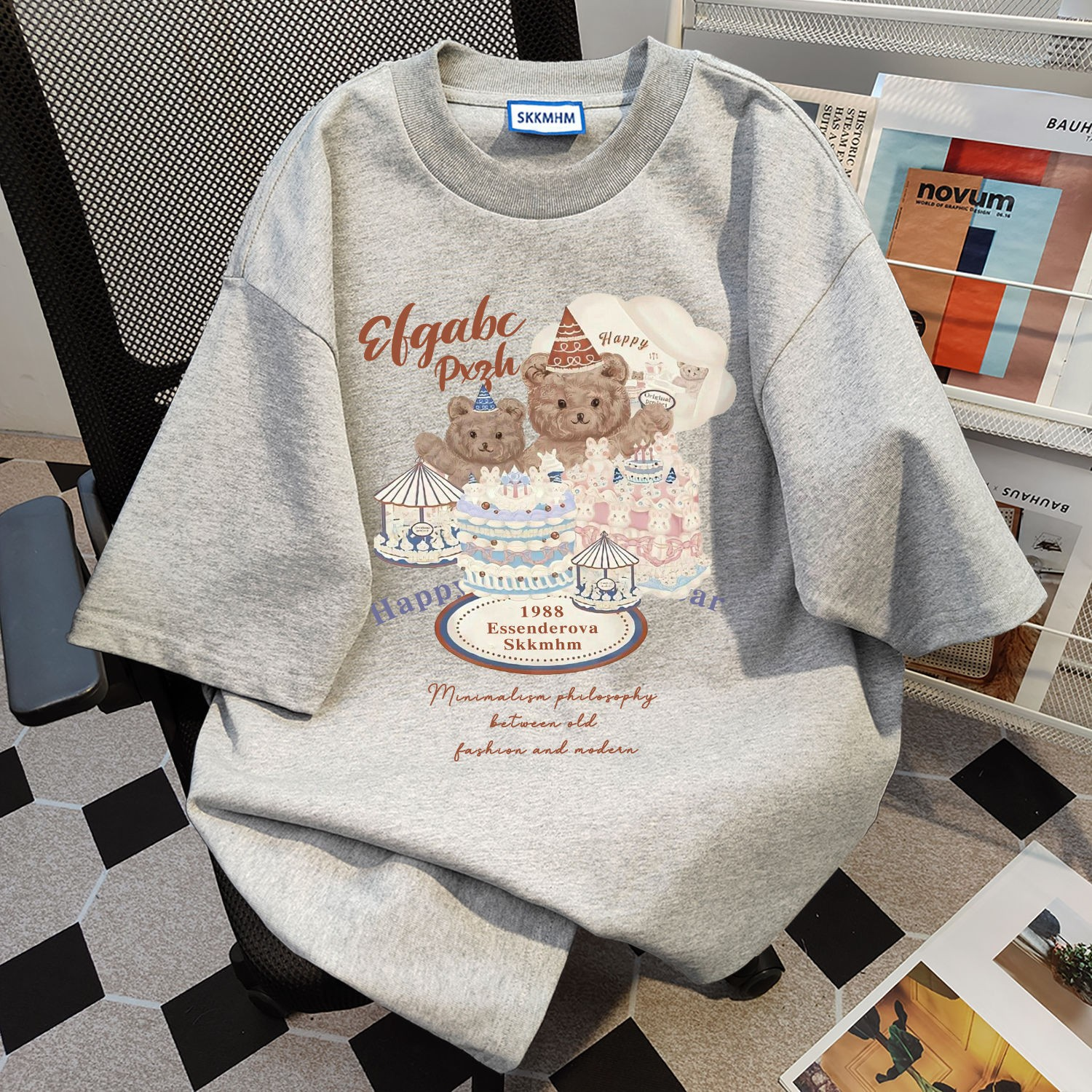 [2 PCS FOR RM50] Sweet American-Style Graffiti Print Tee