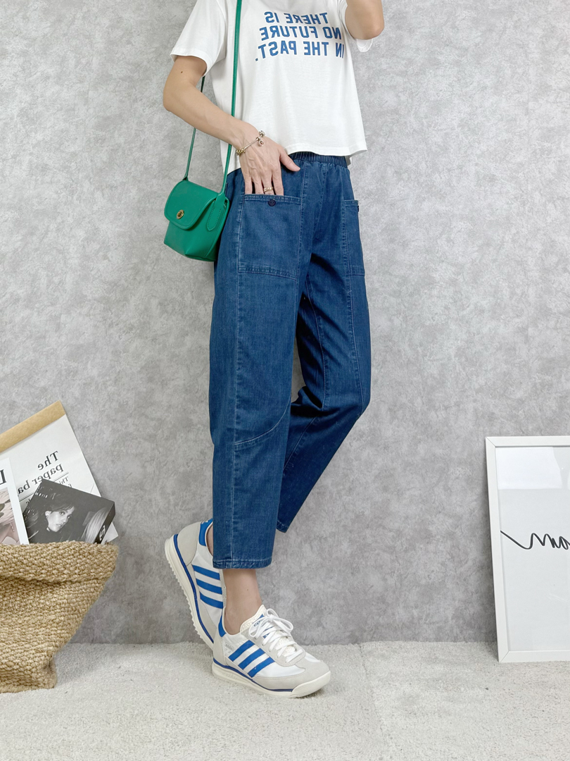 夏日不貼腿舒適八分褲