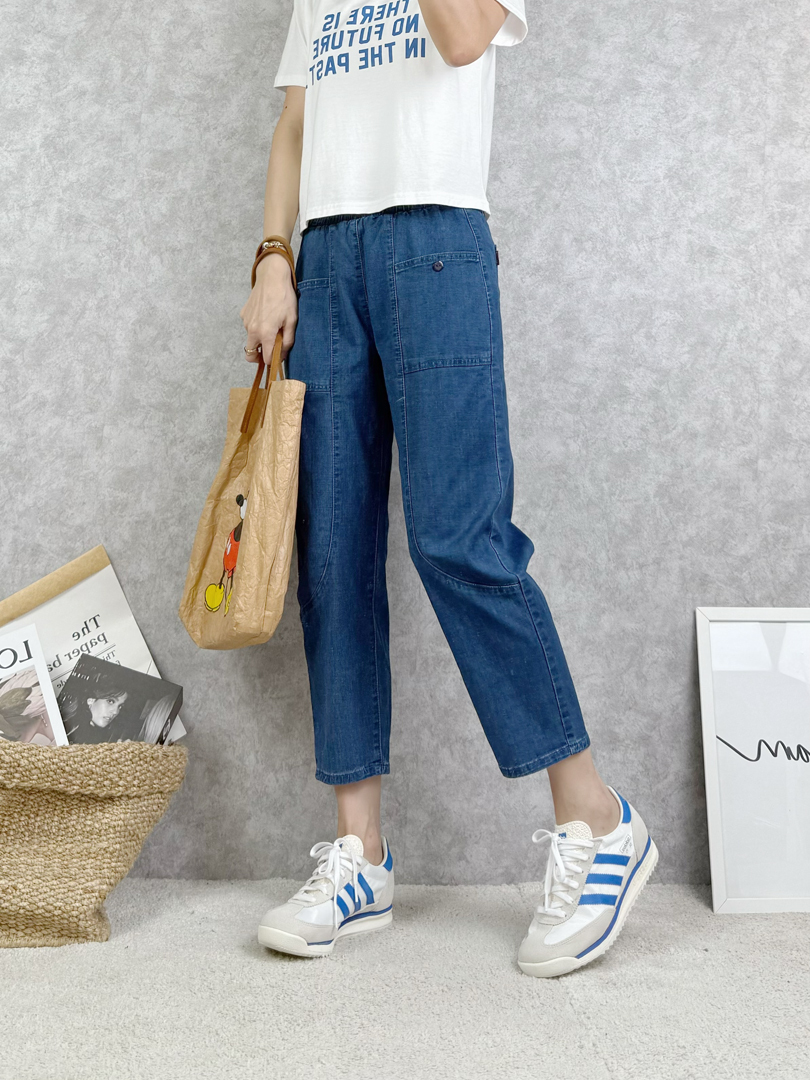 夏日不貼腿舒適八分褲