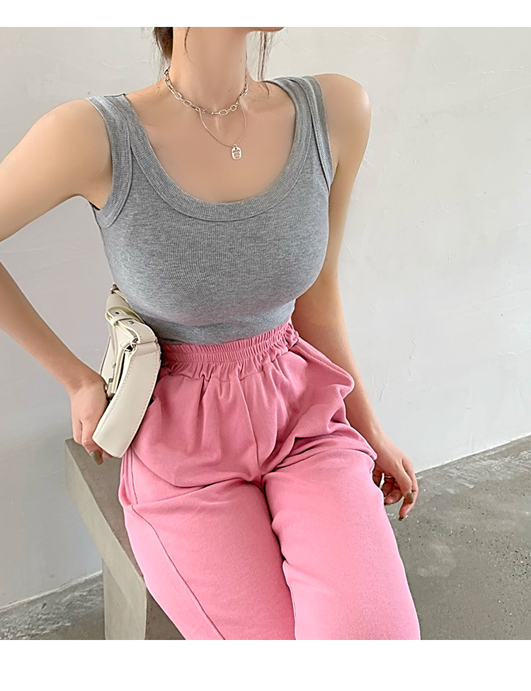 收腋下肉肉 螺紋無袖背心(多色)