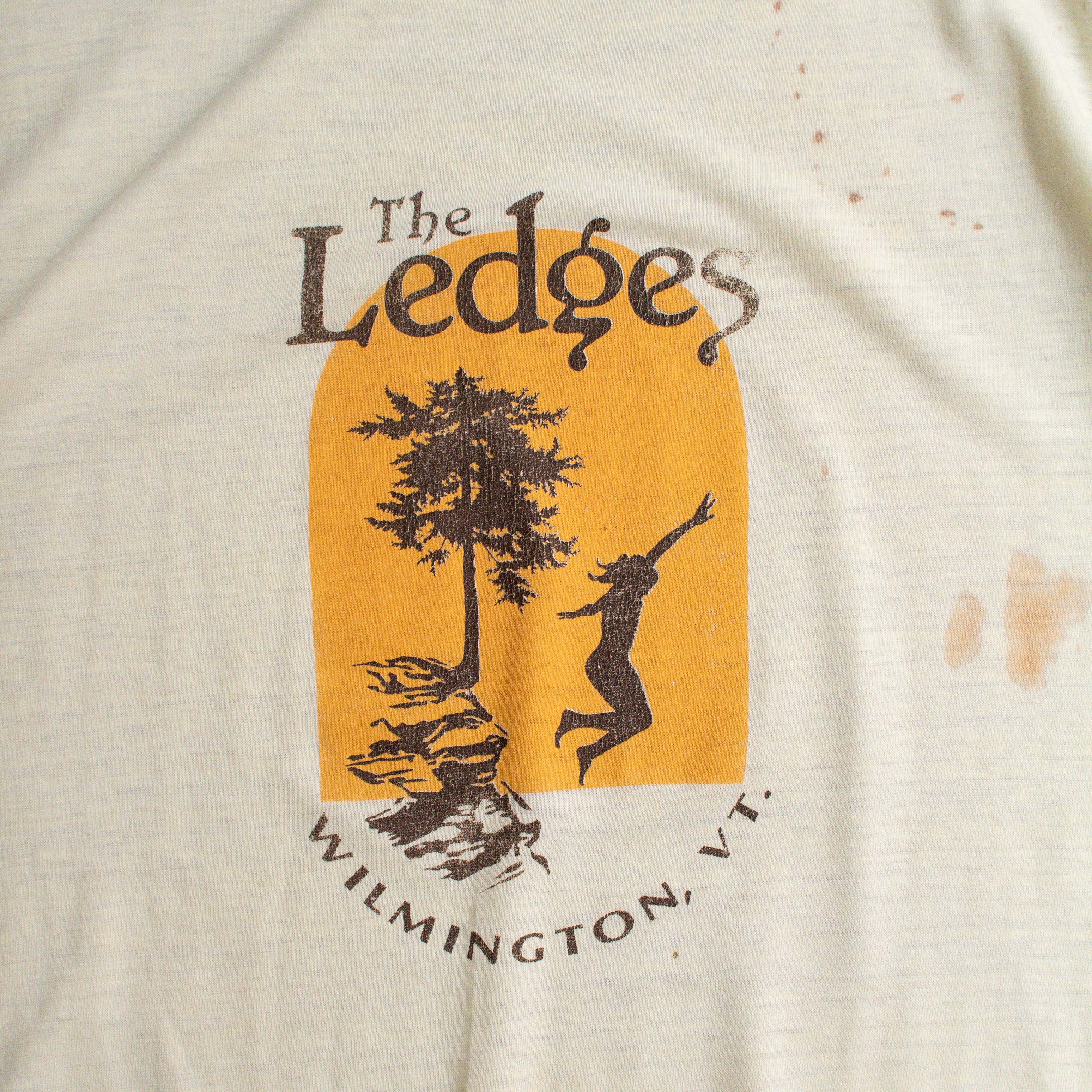 80-90S HANES VINTAGE TEE 美國製 米色 剪影 圖案 短袖 T恤