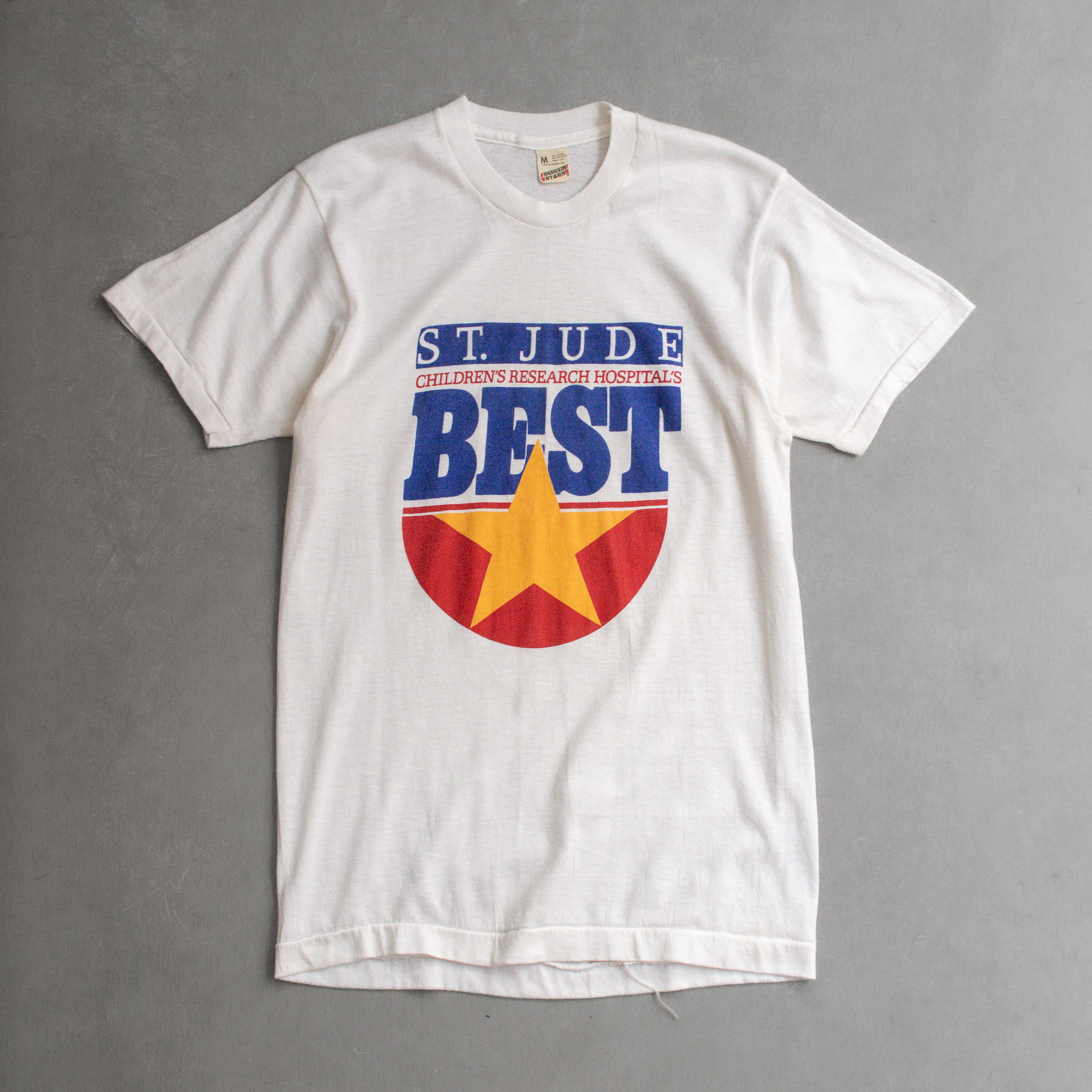 80-90S SCREEN STARS VINTAGE TEE 美國製 白色 幼兒醫院 圖案 短袖 T恤